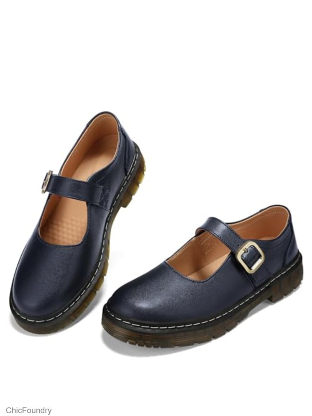 Mary Jane Flats for Women Breathable Comfort Slip-On Memory Foam Dress Shoes